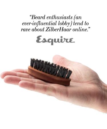 ZilberHaar Pocket Mustache and Beard Brush - Stiff Boar Bristles - Made In Germany - Buy Online on GoSupps.com