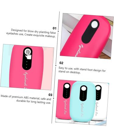 VINTORKY 1pc Eyelash Hair Dryer Fake Eyelashes Eyelash Blower Make up Tools LED Eyebrow Clip Lash Drying Portable Lash Blower Fake Lashes Makeup Accessory Makeup Tool Mini Abs Charge Fan - Buy Online on GoSupps.com