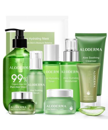 Aloderma Ultimate Aloe Soothing Set 9-Piece Set