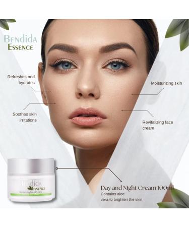 Bendida Revitalizing face cream with aloe vera extract 100 ml refreshes hydrates and relieves skin irritations day and night cream - Buy Online on GoSupps.com