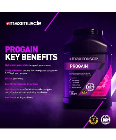 Maximuscle Progain Vanilla Shaker 1.2kg - Buy Online on GoSupps.com