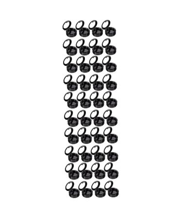NOLITOY 40 Pcs Empty Eye Shadow Box Makeup Eyeshadow Empty Eyeshadow Pallet Gram Jar Make up Abs Travel Vial 4.1x3.8cmx5pcs Blackx5pcs