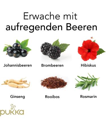 Pukka Bio-Kr utertee Morning Berry Tee-Aufgussbeutel - Buy Online on GoSupps.com