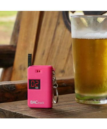 BACtrack Keychain Breathalyzer (Pink) + 20 Mouthpieces Bundle - Buy Online on GoSupps.com