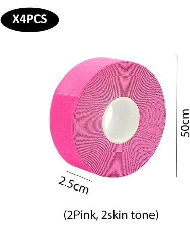 4 Pieces Of Facial Lifting Tape Facial Patch Curing Tape Wrinkle Patch Anti-Wrinkle Patch Beauty Tape Facial Lifter Tape (Pink Skin Tone) - Buy Online on GoSupps.com