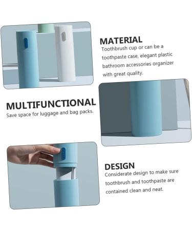Beaupretty 2-Piece Travel Toothbrush Case Set - Portable Toothbrush & Toothpaste Storage Box for Outdoor & Travel Use - Buy Online on GoSupps.com