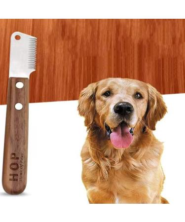 Wenfousemo 1Pcs Dog Stripping Knife Professional Dog Stripping Tool Pet Deshedding Tool Pet Grooming Tool Pet Stripping Tool for Pet - Buy Online on GoSupps.com