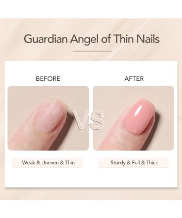 GAOY 6 Colors Rubber Base Gel Set Jelly Builder Nail Gel in Nude Sheer White & Pink | 2-in-1 Soak Off Base Gel Nail Strengthener - Buy Online on GoSupps.com