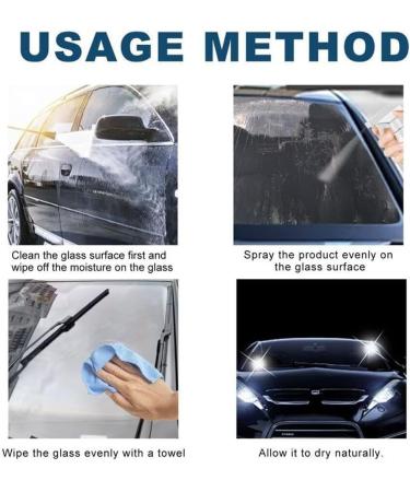 Car Water Repellent Spray Rain Coating for Car Glass Hydrophobic rain Chemical Mirror Auto Mask Windshield Liquid As Shown 120ml - Buy Online on GoSupps.com