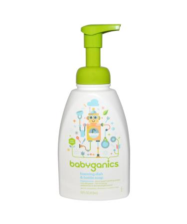 BabyGanics Foaming Dish + Bottle Soap Fragrance Free 16 fl oz (473 ml)