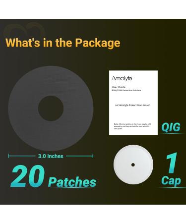 Universal CGM Adhesive Patches 20+1 Pack | Waterproof Snag Proof Long-Lasting for Libre 2 Dexcom G7 & Medtronic/Tandem - Buy Online on GoSupps.com