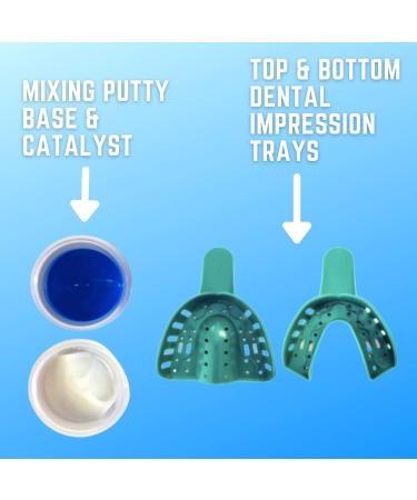 ClearRetain Upper Orthodontic Retainer - Prevent Teeth Shifting | Custom Mold for Teeth | 2 Sets of Molding Putty | Made in USA - Buy Online on GoSupps.com