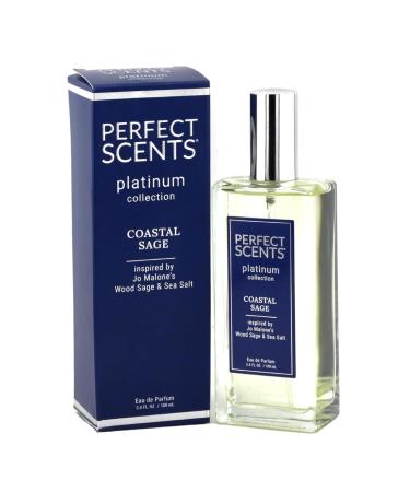 Perfect Scents Fragrances | Inspired by Jo Malone s Wood Sage & Sea Salt | Platinum Collection | Coastal Sage | Unisex Eau de Parfum | Paraben & Phthalate Free | Never Tested on Animals | 3.4 Fl Oz Jo Malone's Wood Sage & Sea Salt