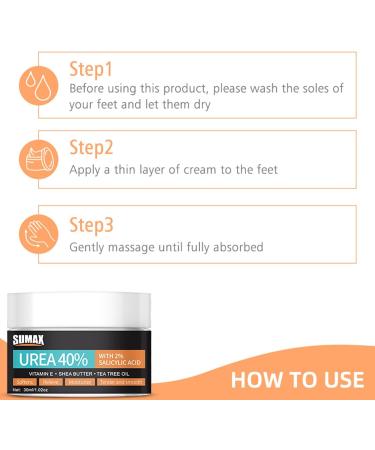 Urea 40% Foot Cream Urea Foot Cream Cracked Heel Repair Cream for Feet And Hand Foot Cream for Cracked Heels and Dry Skin Hard Skin Remover Foot Cream for Hand Foot and Body Care - Buy Online on GoSupps.com