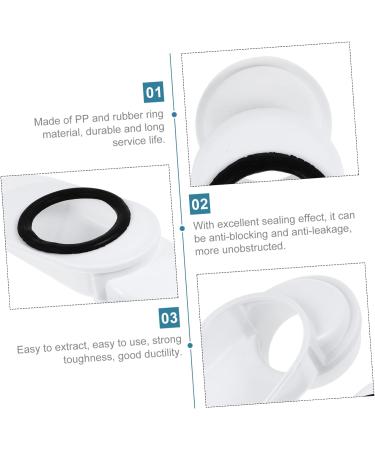 Homoyoyo 2pcs Toilet Shifter Toilet Drainage Systems Drain Pipe Shifter Commodes Toilet Bowl Water Outlet Shifter Toilet Flange Toilet Closestool Supplies Kits White Plastic Adjust Extend 20.7X12.5CMx2pcs Whitex2pcs - Buy Online on GoSupps.com