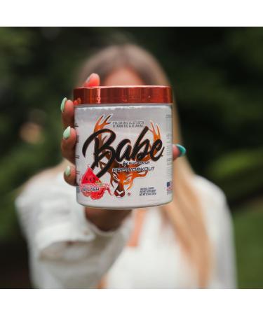Babe Pre Workout powder for Women | Watermelon Splash | 6g Citrulline 2g Beta-Alanine 100mg Hyaluronic Acid 5mg Biotin and 5 other registered trademarked ingredients | 30 servings | 12.8 OZ - Buy Online on GoSupps.com