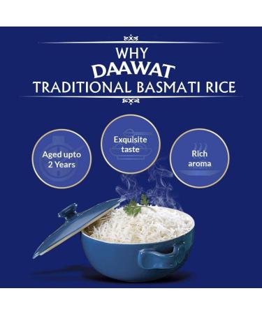 BBRATS Daawat Traditional Basmati Rice 1kg - Buy Online on GoSupps.com
