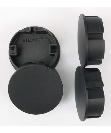 9-Piece Black Dust Protection Cover Set for Schuko Sockets | Splash Protection Design for Hotels & Companies - Buy Online on GoSupps.com