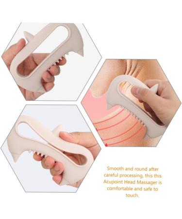 Frcolor 2-St Acupuncture Massage Device | Multifunctional Hand & Head Care Massager | Silicone Acupuncture Tool - Buy Online on GoSupps.com