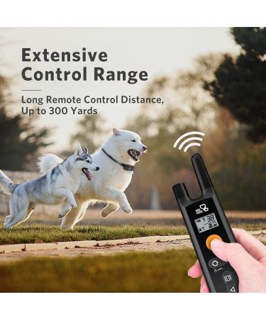 DOG CARE Dog Training Collar for Large Medium Dogs - Remote Shock Collar with Beep, Vibration, Static Modes - Adjustable Levels - Long Range Control - Black - Buy Online on GoSupps.com