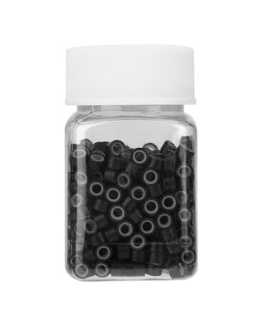 500pcs Aluminum Silicone Beads for Hair Extensions - Microring Hair Braiding Tubes (Black) - International Shipping Available - Buy Online on GoSupps.com
