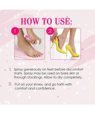 Hollywood Fashion Secrets Haute Heels Spray - Hypoallergenic Foot Care Solution, 0.5 oz (Pack of 1) - Buy Online on GoSupps.com