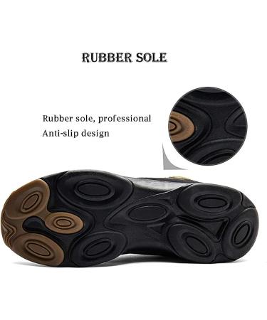 UPSOLO Men's Winter Snow Boots - Water Resistant, Anti-Slip, Fully Fur Lined Hiking Boot - Navy Blue (Size 11) - Buy Online on GoSupps.com