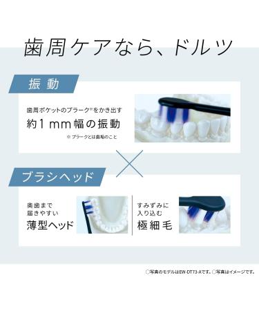 Buy Panasonic EW-DP57 Sonic Vibration Toothbrush - Doltz Electric Toothbrush 100-240V Japan Import 2023 Model (Silver) - Fast International Shipping - Buy Online on GoSupps.com