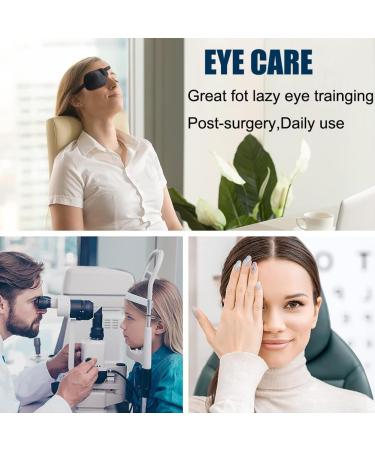 Medical Eye Patches for Adults - 3D Adjustable Blackout Sponge Eye Mask for Lazy Eye (Right Eye - Buy Online on GoSupps.com