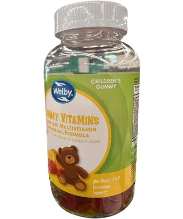 Gummy Vitamins Children's Complete Multivitamin & Mineral Formula Natural Cherry Berry & Citrus Flavors 190 Gummies Gluten Free - Buy Online on GoSupps.com