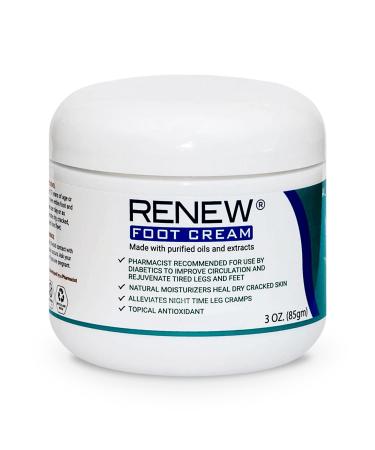 KPW Laboratories for Dry Cracked Heels Diabetic Foot Cream- All-Natural Foot Care for Women and Men Hydrating Foot Cream for Dry Feet to Promote Circulation.