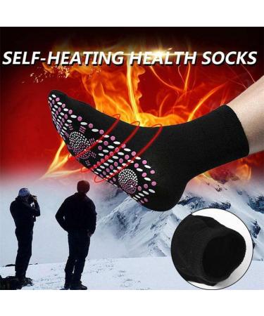 Heated Socks 1 Pair Foot Warmer Socks Winter Warm Comfortable Massage Socks for Men Women