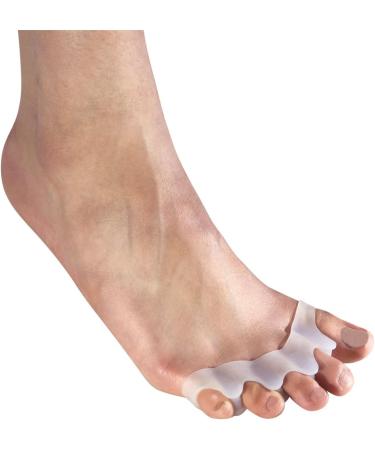 Scarlet Health Toe Spreader III | Soft Silicone 5-Toe Spreader for Hallux Valgus & Hammer Toe | Gel Support - 1 Pair (2 Pieces) - Buy Online on GoSupps.com