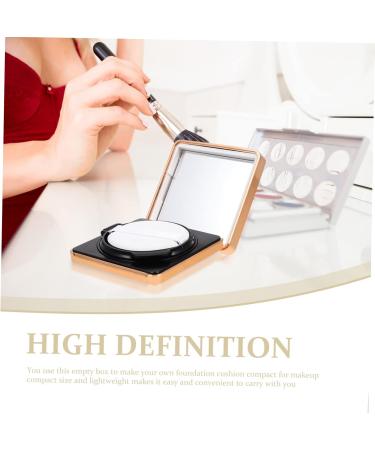 DOITOOL 2pcs Box Empty Box Liquid Foundation Powder Case for Travel Make up Bb Cream 1 count (Pack of 1) Goldenx2pcs - Buy Online on GoSupps.com