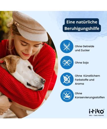 Buy Itiko Vitamins for Dogs | Delicious Calming Supplement | Seastant for Nervous System Improvement | L-Tryptophan 150mg - Buy Online on GoSupps.com