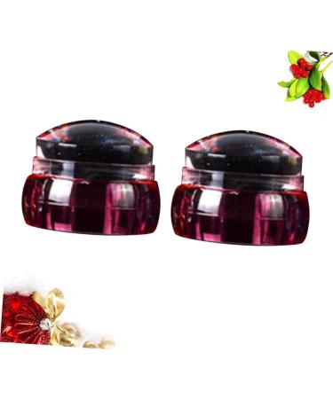 FOMIYES 2 Set manicure tool belt Tricolor nail stamping plate with cover nail art tool printing Nail set seal nail art stamp die mold nail polish nail Manicure tools tool nail stamper 3*3*2cm Red - Buy Online on GoSupps.com