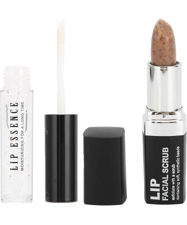 Lip Scrub Exfoliator & Moisturizing Serum Kit - Hydrating Lip Care Set for Repair and Gloss - Buy Online on GoSupps.com