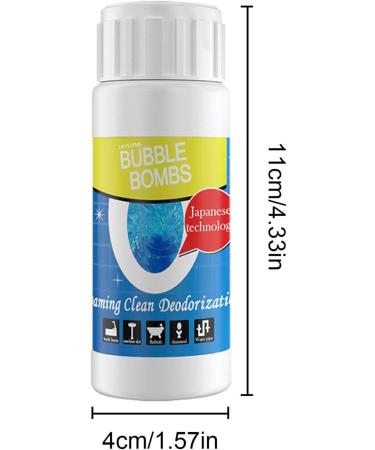 Toilet Pipe Cleaner - Powerful Dredge Powder with High-Density Formula - Toilet Pipe Powder Liquefied Fat Oil Lint Paper Hair Clogging Cleaning Dredge 100g - Buy Online on GoSupps.com