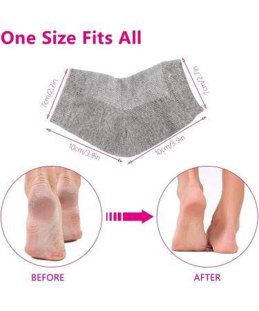 3 Pairs Set Special Care Heel Socks: Moisturizing Crack Treating Toeless for Female Feet (Grey) - Buy Online on GoSupps.com