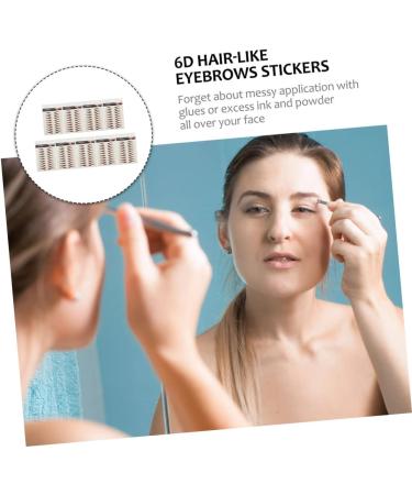 Beavorty 54 Sheets waterproof eyebrow stickers waterproof stickers hairlike eyebrows brown cosmetic mold 4d - Buy Online on GoSupps.com