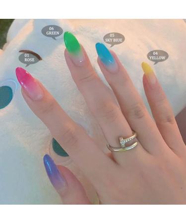 Jascherry 8 Colors Temperature Change Poly Nail Gel - Acrylic Nail Extension Gel for Beginners & Nail Design - Buy Online on GoSupps.com