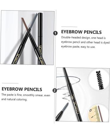 FOMIYES 2pcs 2 1 Eyebrow Makeup Tools Rotating Mechanical Pencils Eyebrow Makeup Pencils Dual-use Pencil Set - Buy Online on GoSupps.com