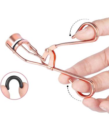 FRAVA Rose Gold Stainless Steel Eyelash Curler Set. Designed for No Pinching or Pulling Just Dramatically Curled Eyelashes & Lash Line in Seconds - Buy Online on GoSupps.com