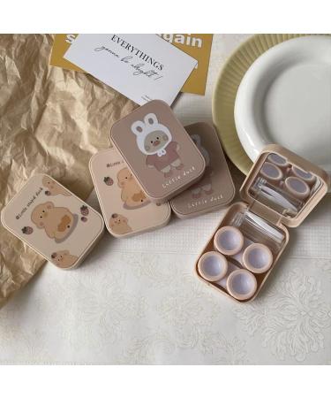 Miedeon Travel Contact Lens Container Set - Cute & Easy Lens Etui for Safe Storage | 4-Pack in 2 Colors | Ideal for International Travelers - Buy Online on GoSupps.com