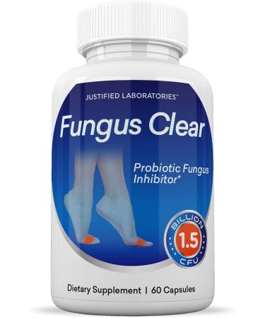 Justified Laboratories Fungus Clear Pills - 3 Pack (180 Capsules) Probiotic Support for Healthy Clear Nails - 1.5 Billion CFU, Natural Ingredients - Buy Online on GoSupps.com