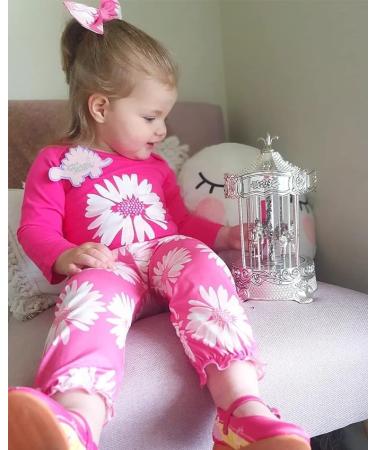 Koonde Baby Girl 3-Piece Outfit Set - Romper, Trouser & Headband | Newborn to 24 Months | Bright Pink | 0-3 Months - Buy Online on GoSupps.com