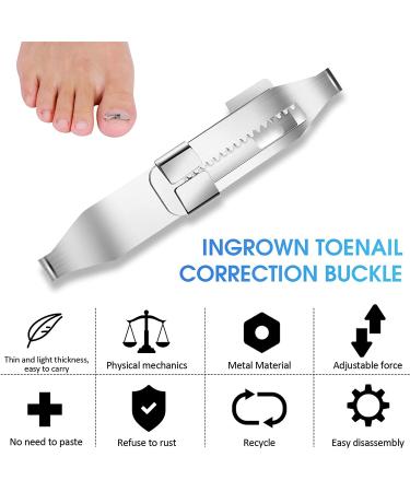 Ingrown Toenail Tools Set - 58 Pieces for Correction, Treatment, and Relief | Toe Nail Correction Buckle, File, Cuticle Pusher, Patch Tape, Finger Holster | Professional Ingrown Toenail Solution - Buy Online on GoSupps.com