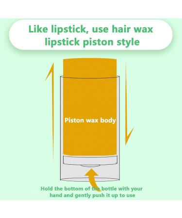 Hair Stick Wax Moisturizing Hyaluronic Acid Hair Wax Stick 98g Styling Wax for Smooth Wigs Wax Stick for Hair Non-Greasy Styling Hair Pomade Stick for Flyaways Edge & Frizz Hair Hondony - Buy Online on GoSupps.com