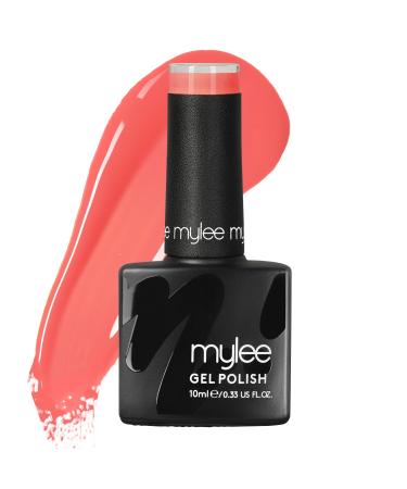 Mylee Gel Nail Polish 10ml Pink Ambition UV/LED Soak-Off Nail Art Manicure Pedicure for Professional Salon & Home Use Pink Range - Long Lasting & Easy to Apply MG0024 - Pink Ambition