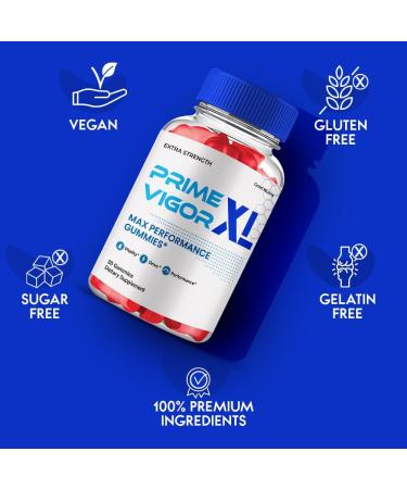 Gold Nutra (2 Pack) Prime Vigor XL Gummies PrimeVigor XL Maximum Strength All Natural Ingredients 2 Months Supply - Buy Online on GoSupps.com